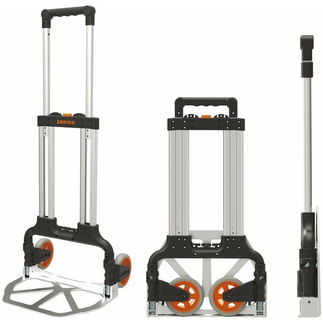 Trägerträger in glattem Aluminium Gepäckregal Alu Brixo Kompact 70 kg