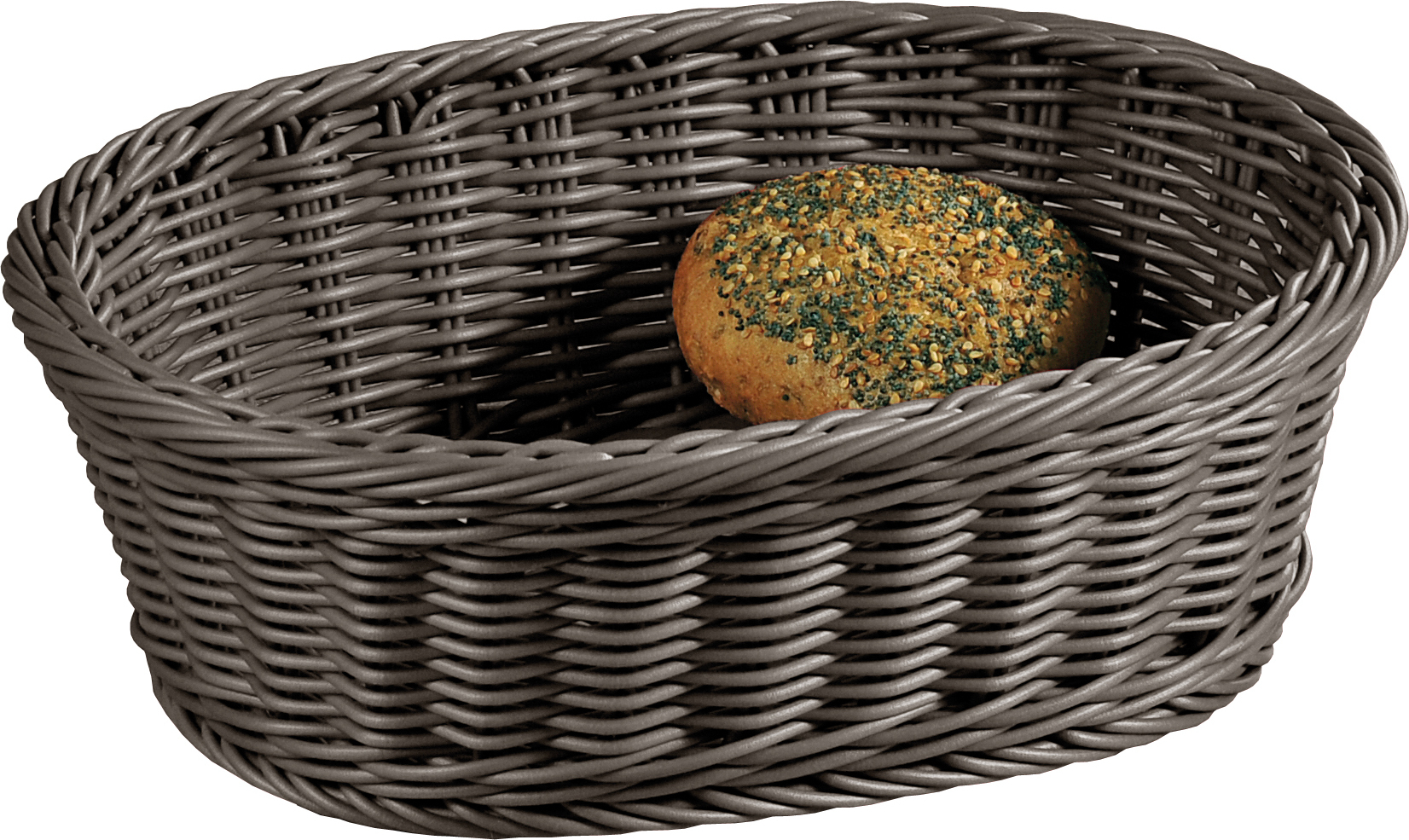 Grauer Brot- Und Obstkorb, 29 X 23 X 9,5 Cm (höhe)