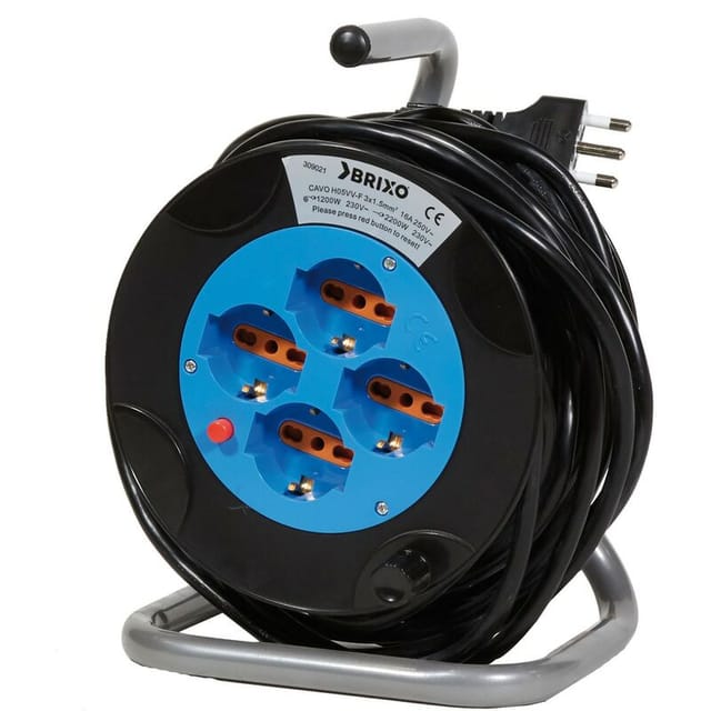 Brixo - Ich habe mit 4 Schuko und Kabel 15 Meter 3x1,5 mm eingewickelt