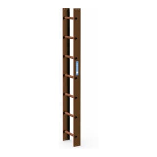 Zarges Dachleiter 7 Sprossen kupferbraun