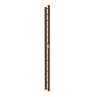 Zarges Dachleiter 15 Sprossen kupferbraun