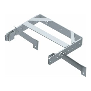 Zarges Wandhalter U-Bügelform verstellbar Edelstahl 400-600mm Wandabstand