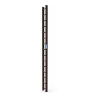Zarges Dachleiter 15 Sprossen braun