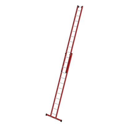 Günzburger Steigtechnik - Sprossen-Schiebeleiter 2tlg. GFK/Alu mit Standard-Traverse 2 x 12 Sprossen - 035512