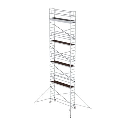 Rollgerüst 0,75 x 3 m mit Ausleger Plattformhöhe 9,35 m - 156946 - Günzburger Steigtechnik
