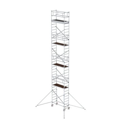 Günzburger Steigtechnik - Rollgerüst 0,75 x 1,8 m mit Ausleger Plattformhöhe 9,35 m - 154946