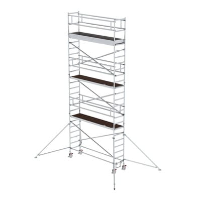 Rollgerüst 0,75 x 3 m mit Ausleger Plattformhöhe 6,35 m - 156646 - Günzburger Steigtechnik