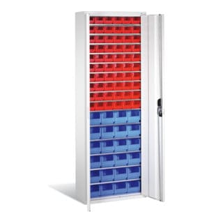 C+P Magazinschrank Serie 13, H1980xB700xT300mm, 7035/7035