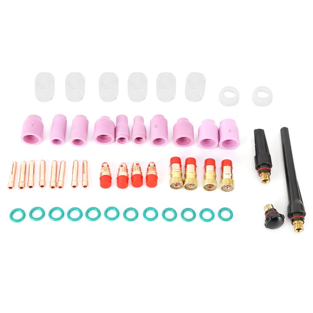 Schweißbrenner-Kit, WIG-Spannzangen Glasbecher Niedertemperaturbeständigkeit 150‑250A für WP17 18 26 - Ej.life