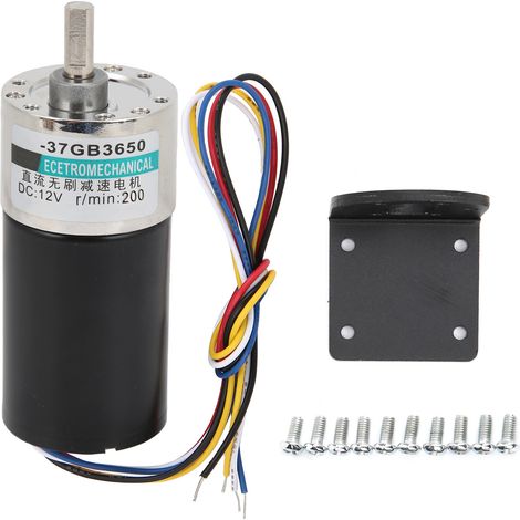 Dc Brushless Motor Speed Reducer With Bracket Cw Ccw 12v For Highaccuracy Measuring Instrument(200rpm/min )