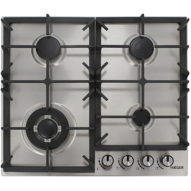 PG-4GI.005A Kochfelder Edelstahl Integriertes 60 cm Kochfeld de de gas 4 Zone(n) - Haeger