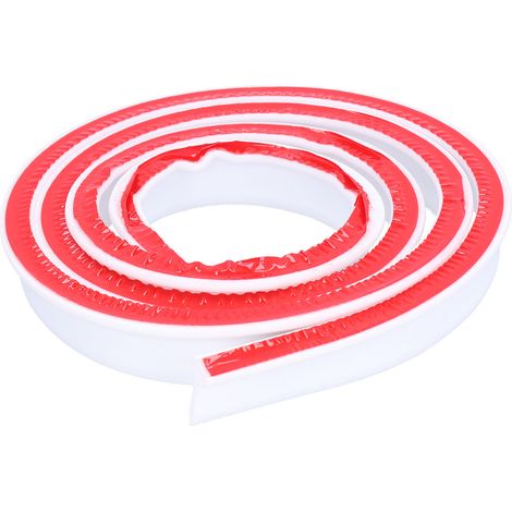 Bande De Retenue D'Eau En Silicone Caoutchouc Flexible 2m X 15mm Pour Salle De Bain, Barrière D'Eau Courbable