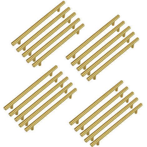 Lablanc – 20pcs Poignée Meuble Dorée Poignée De Meuble Cuisine 128mm Poignee Laiton Poignée Tiroir Laiton Poignee Cuisine En Acier Inoxydable