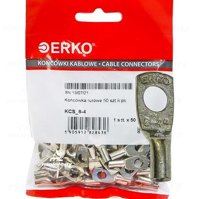 KCS CU Rohr-Ösenklemme 4 mm M6 50 Stück ERKO