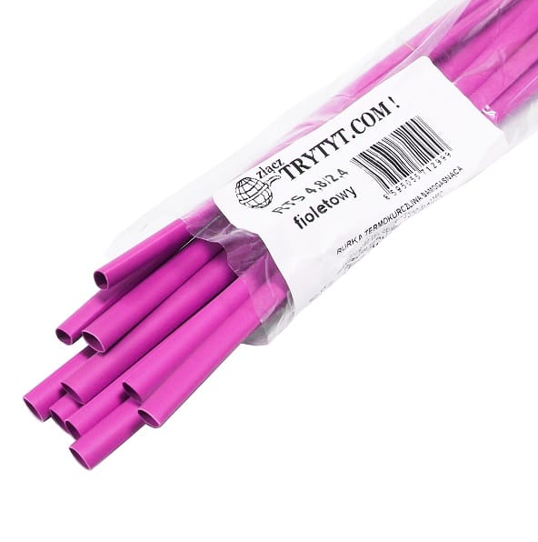 10x Schrumpfschlauch RTS 4,8/2,4 lila