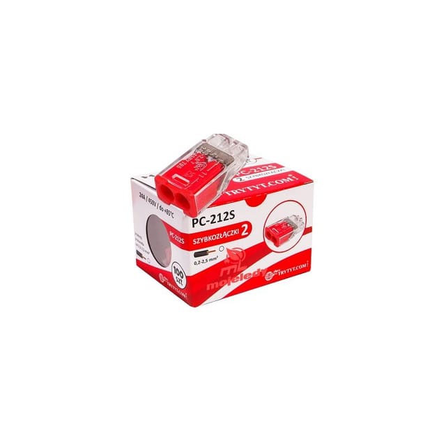 Selbstklemmender Verbinder 2x2,5 PC 212S 100 Stk