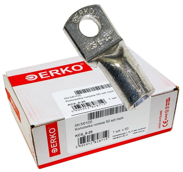 KCS CU Rohr-Ösenklemme 25 mm M6 50 Stück ERKO