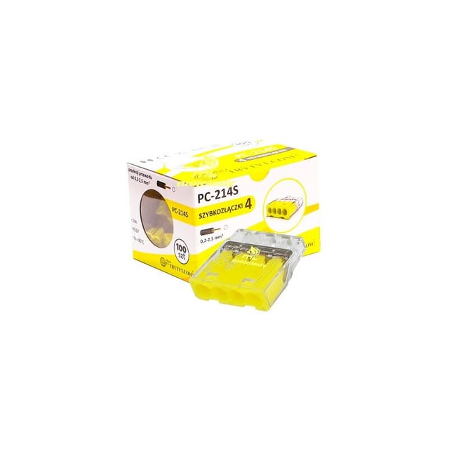 Selbstklemmender Verbinder 4x2,5 PC 214S 100 Stk