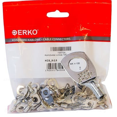 KCS CU Rohr-Ösenklemme 2,5 mm M8 100 Stück ERKO