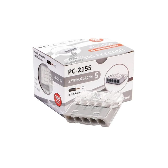 Selbstklemmender Verbinder 5x2,5 PC 215S 100 Stk