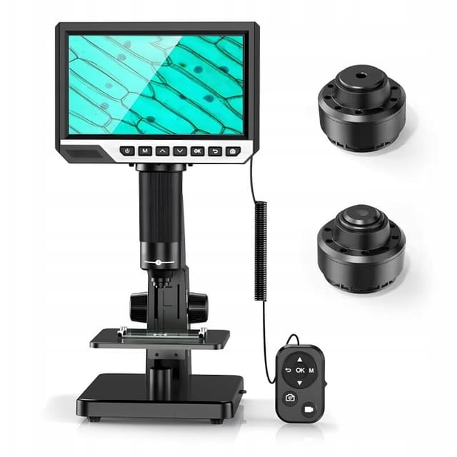 PROFESSIONELLES DIGITALMIKROSKOP 2000x 12MP 11LED HD-BILDSCHIRM 7"" 32GB MicroSD