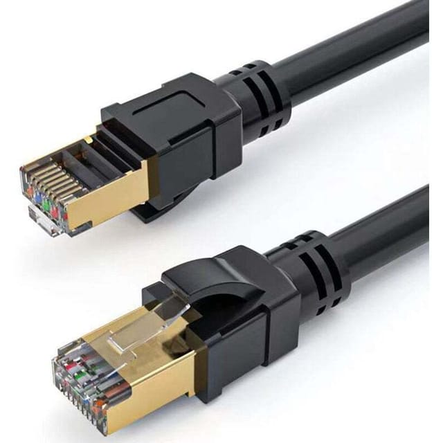 20 m Cat 8-Ethernet-Kabel, RJ45-LAN-Ethernet-Kabel, 40 Gbit/s, 2000 MHz, Internet-Patchkabel für Switch, Router, Modem, Patchpanel, PC