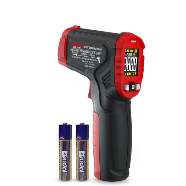 Bluedeer - delixi Infrarot-Thermometer – Hochpräzises Industriethermometer mit Laserzielung (Messbereich -50°C bis 550°C), ideal für Küche & Handwerk