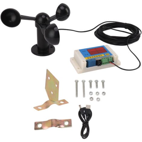 Professionelle Wetterstation, Windsensor, Windgeschwindigkeitsalarm, Turmdrehkran, Digitaler Windgeschwindigkeitsalarm, Windmessgerät, Windanzeiger