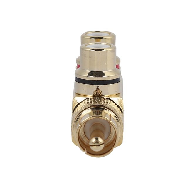 Rca-stecker Auf 2 Buchsen Adapter Für Audio Und Video - 2 Stück