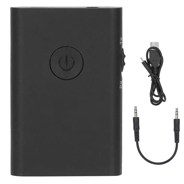 2-in-1 Bluetooth-Adapter: Kabelloser Audio-Sender und -Empfänger für Auto, TV, PC und AUX-Anschluss (3,5 mm).