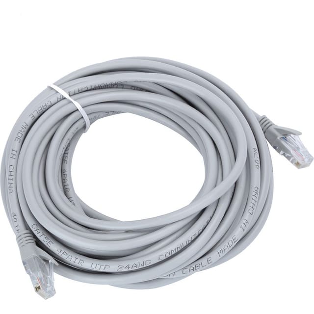 100 M Graues Cat5e-ethernet-kabel, Rj45-computer-jumperkabel, Sauerstofffreies Kupfer, 10 Meter