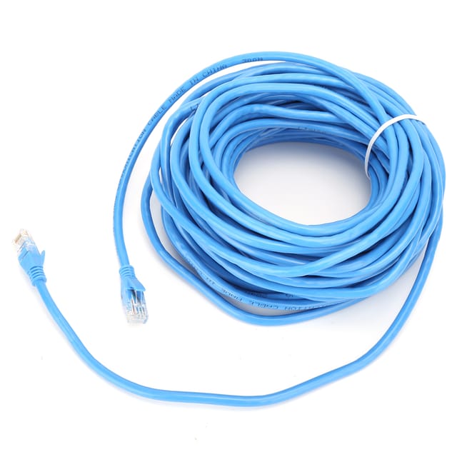 20 m Gigabit RJ45 Ethernet-Netzwerkkabel, blaues sauerstofffreies Kupfer-LAN-Patchkabel für Computer