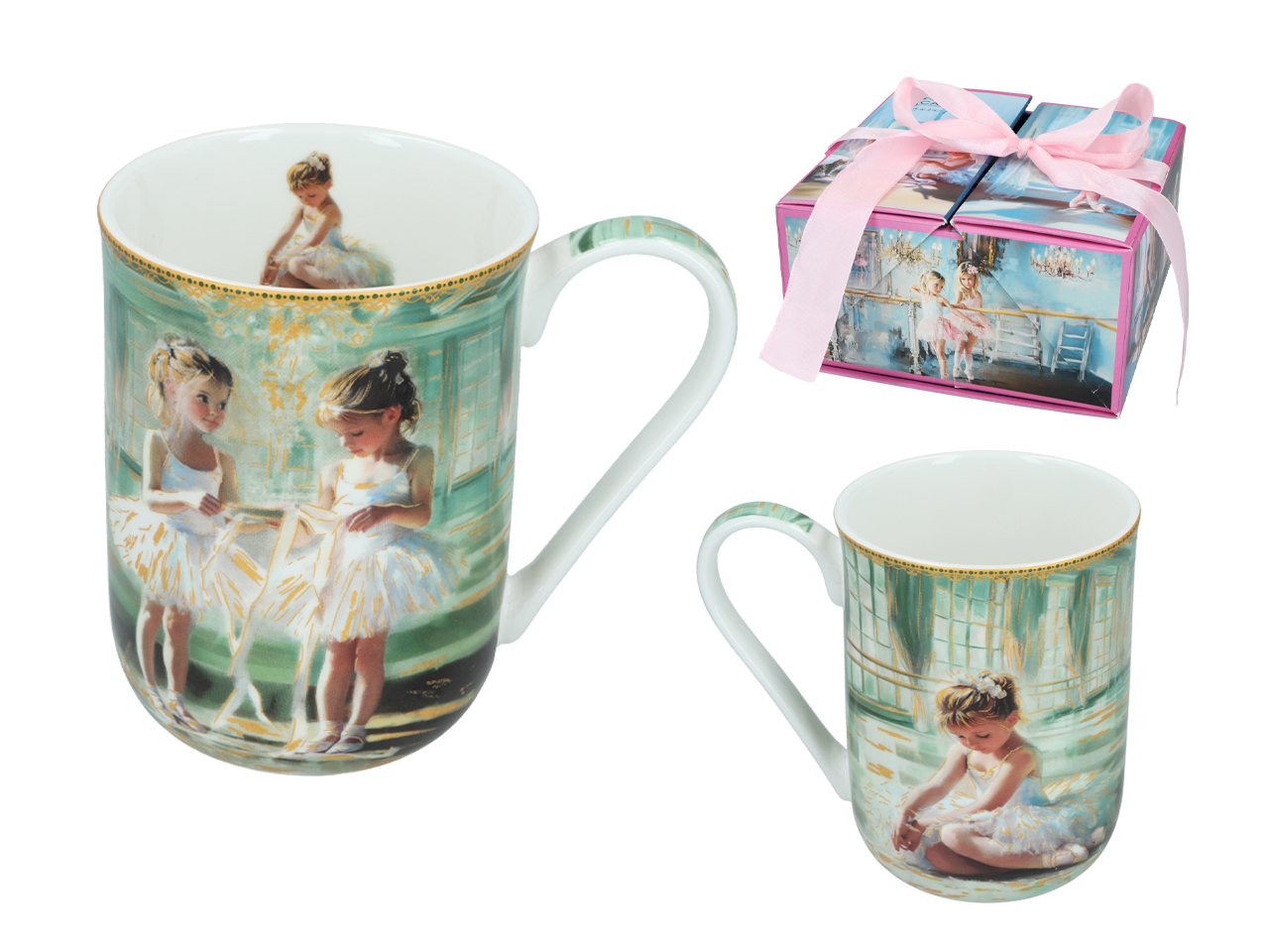 Keramiktasse L. Lozano Kleine Ballerinas Für Teemalerei Geschenk