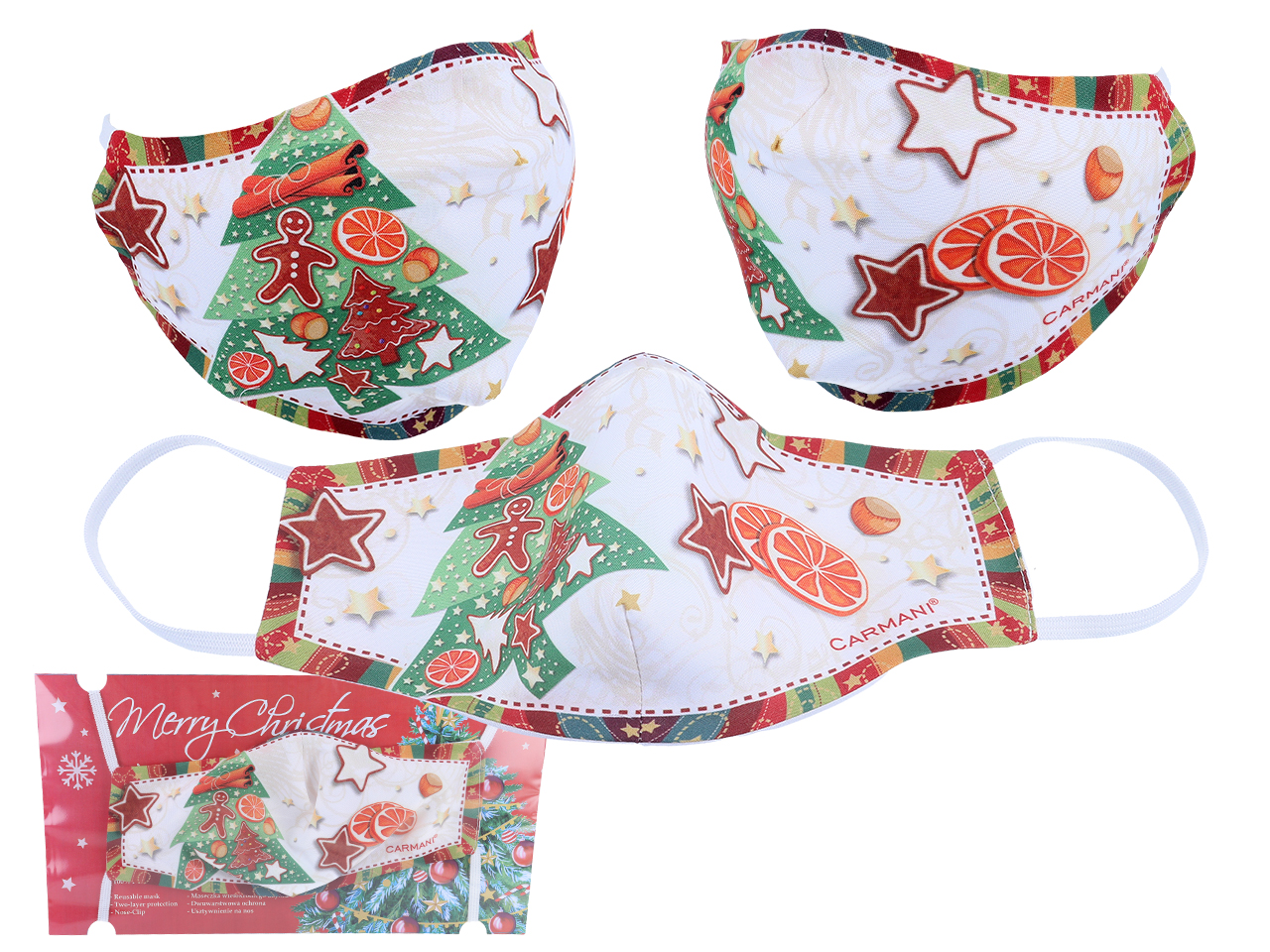 Schutzmaske, Weihnachtsdekorationsmuster, Weihnachtsmanngeschenk