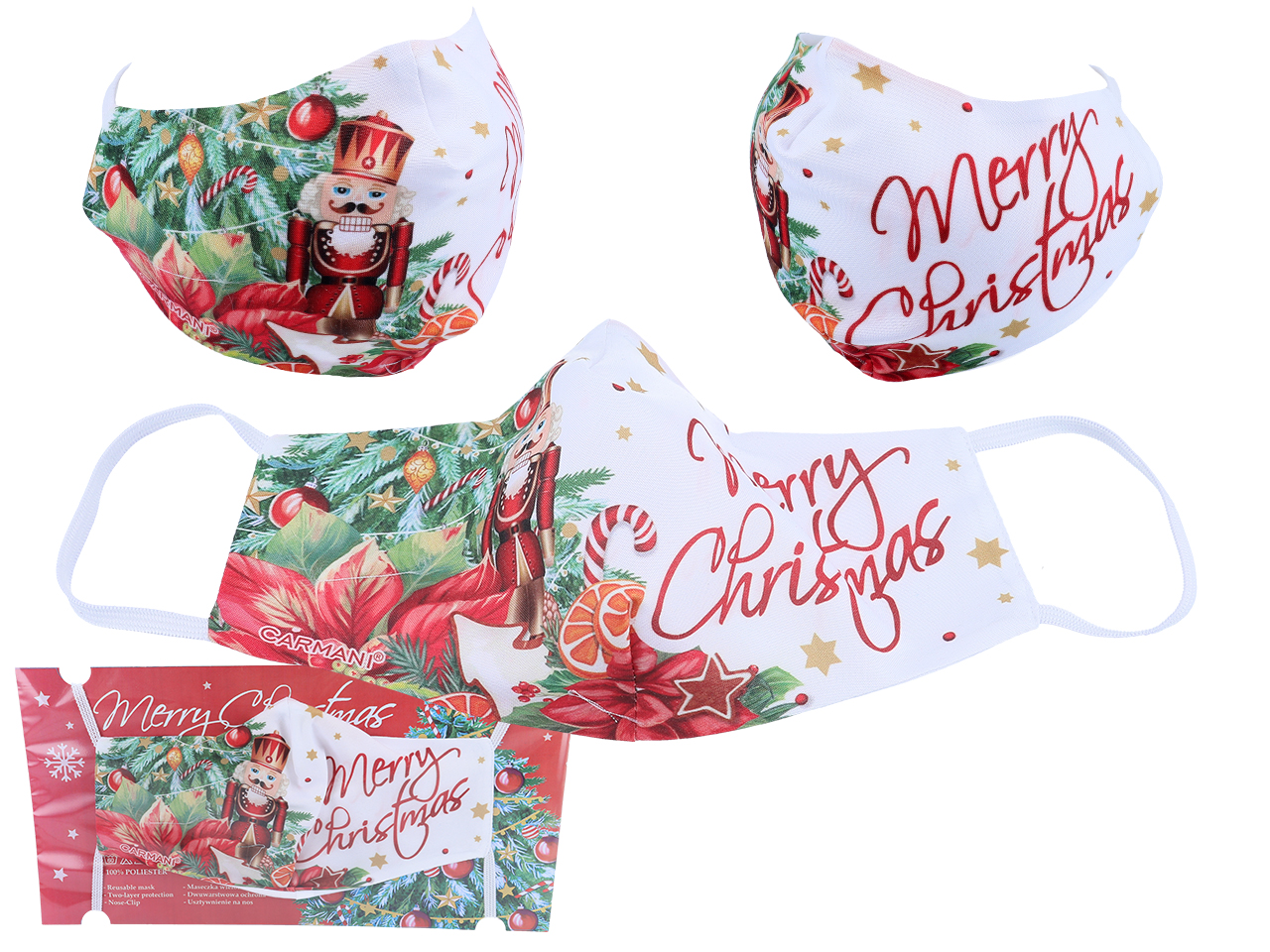 Schutzmaske Weihnachtsdekorationsmuster Weihnachten