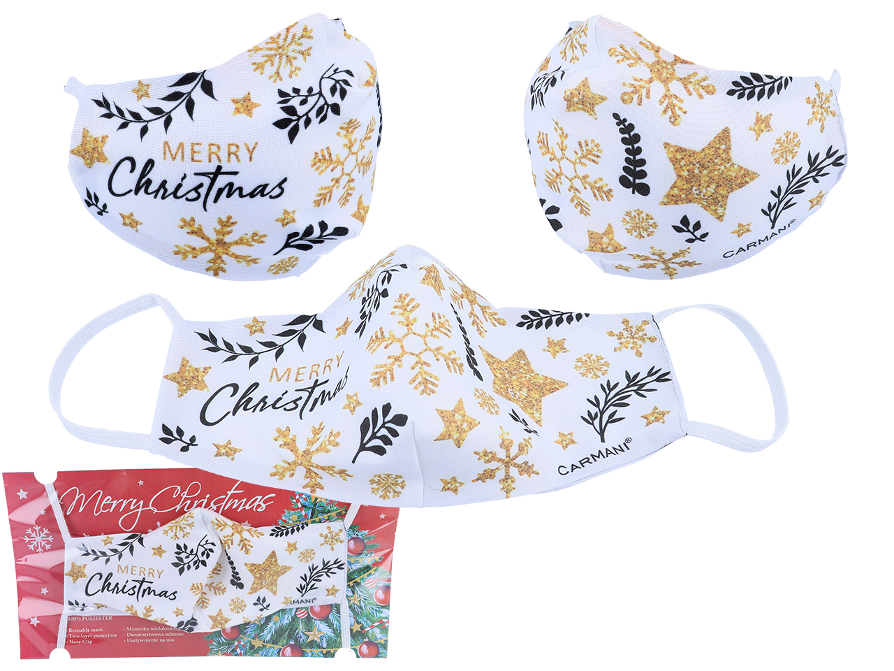 Schutzmaske Mit Rentier-weihnachtsdeko – Als Geschenk Für Zuhause