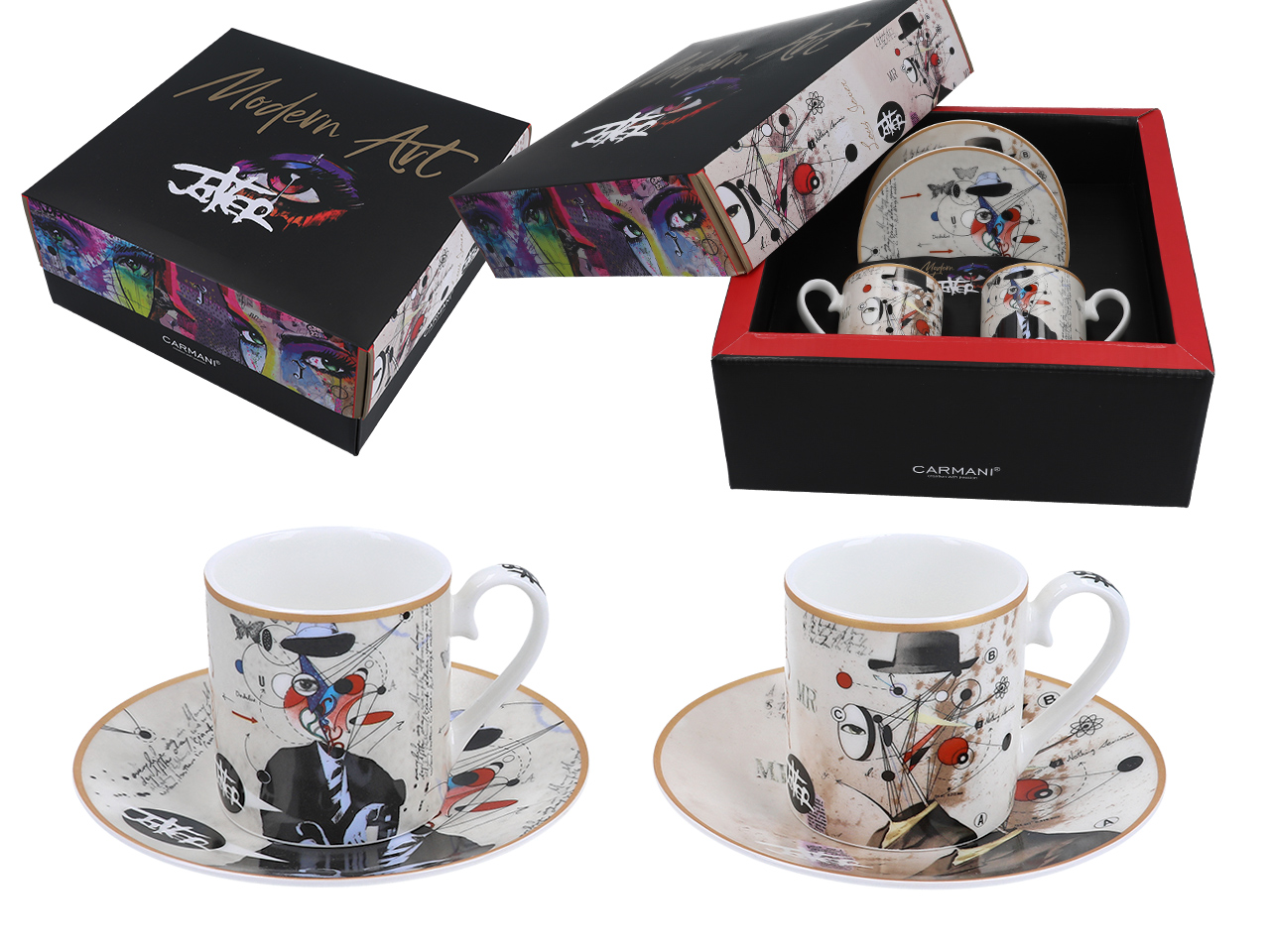 Set Mit 2 Espressotassen Aus Louis-jover-porzellan, 2 Stück, Als Geschenkidee