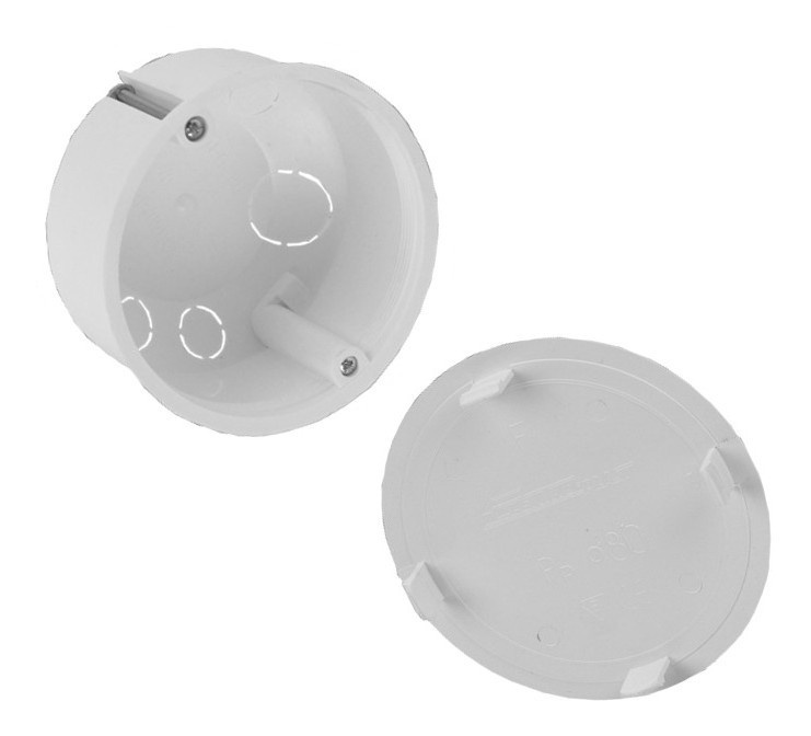 Unterputz-einbaudose Für Gipskartonplatten, Ø 80 Mm