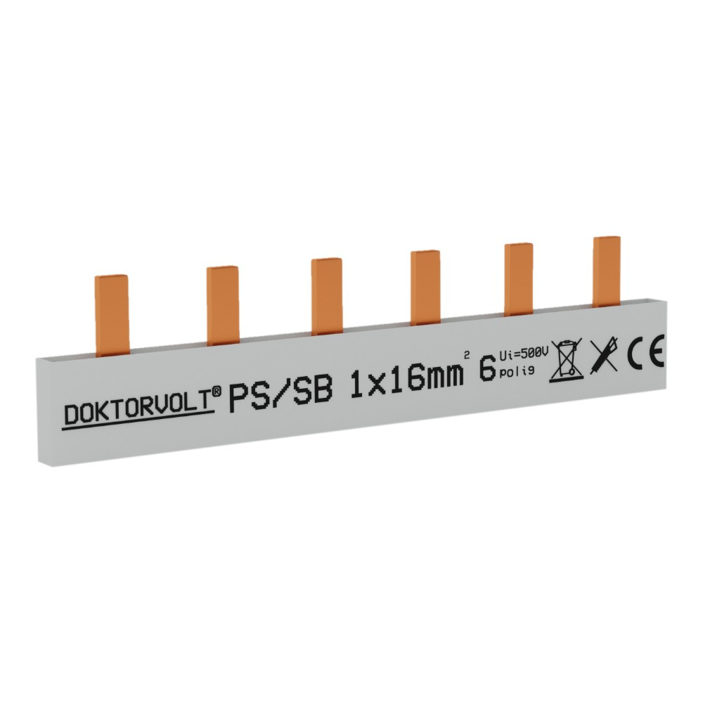 1-phasige 6-modul-16mm2-stiftanschluss-sammelschiene Für Verteilerplatine