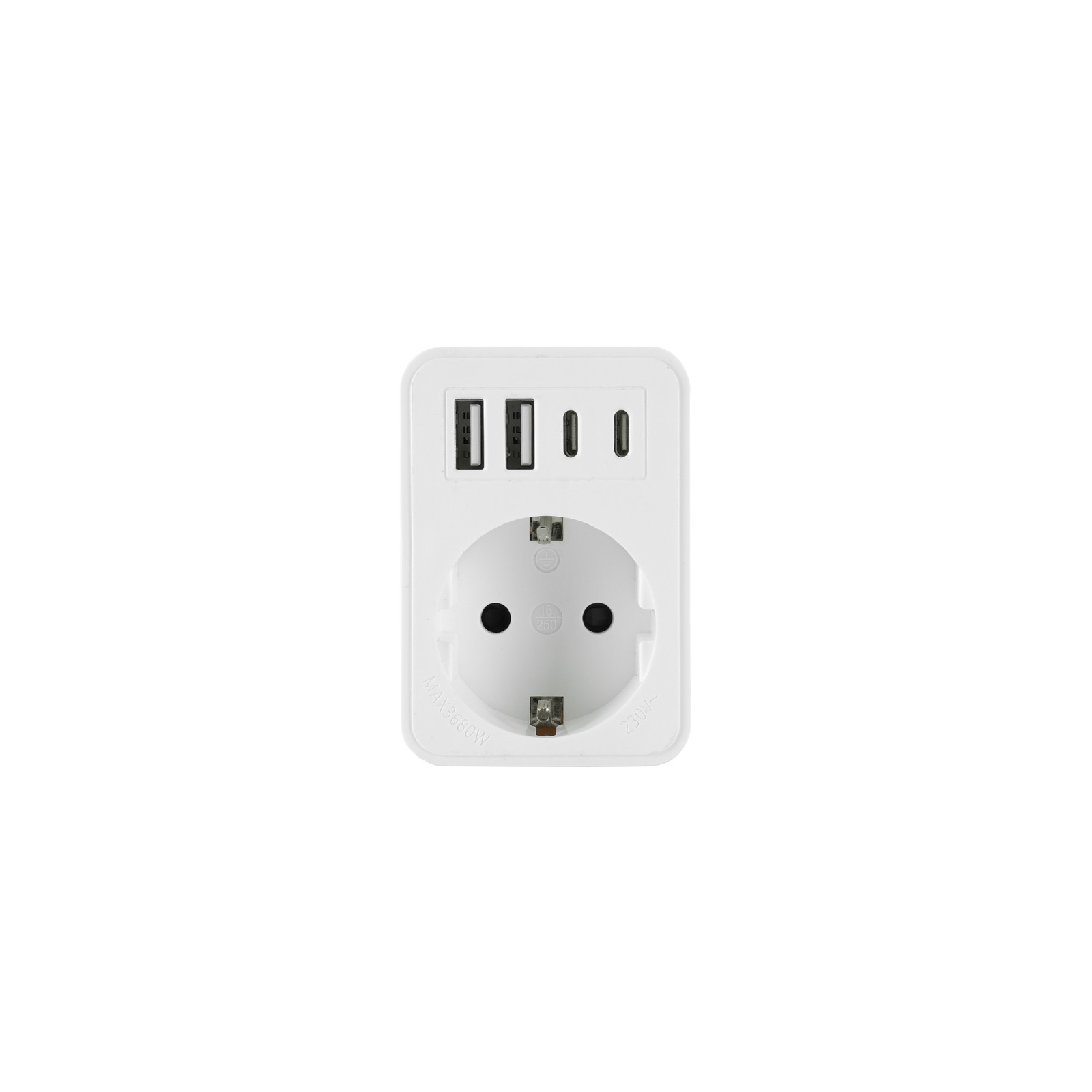 Stromverteiler 1 Schuko-steckdose 4xusb-ladegerät