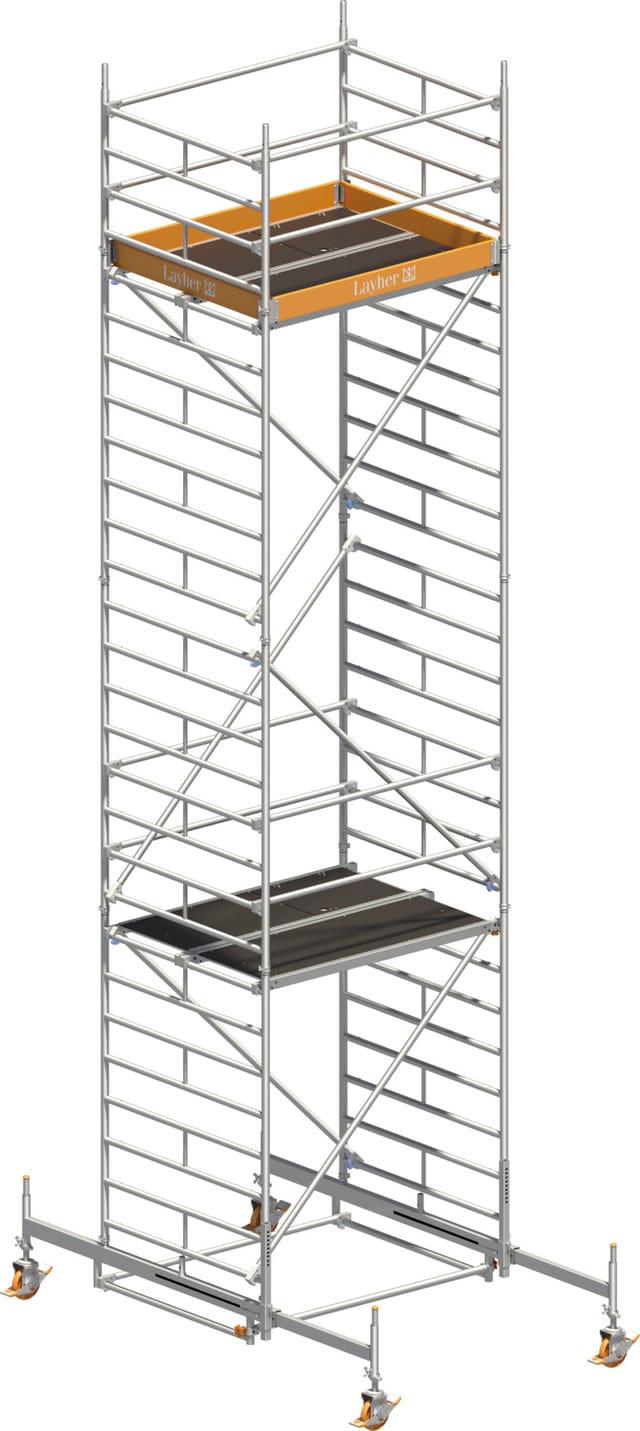 Layher Rollgerüst Uni Kompakt 8,38m AH (DIN EN 1004:2004)