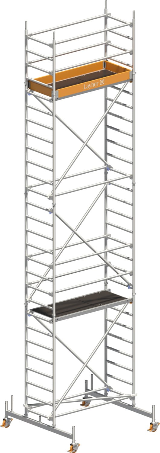 Layher Rollgerüst Uni Leicht Standard-Aufbau 8,26m AH