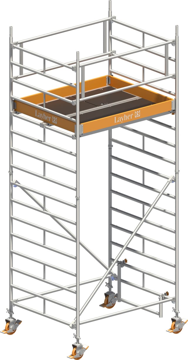 Layher Rollgerüst Uni Kompakt 5,20m AH (DIN EN 1004:2004)