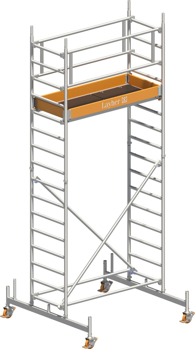Layher Rollgerüst Uni LeichtStandard-Aufbau 5,26m AH