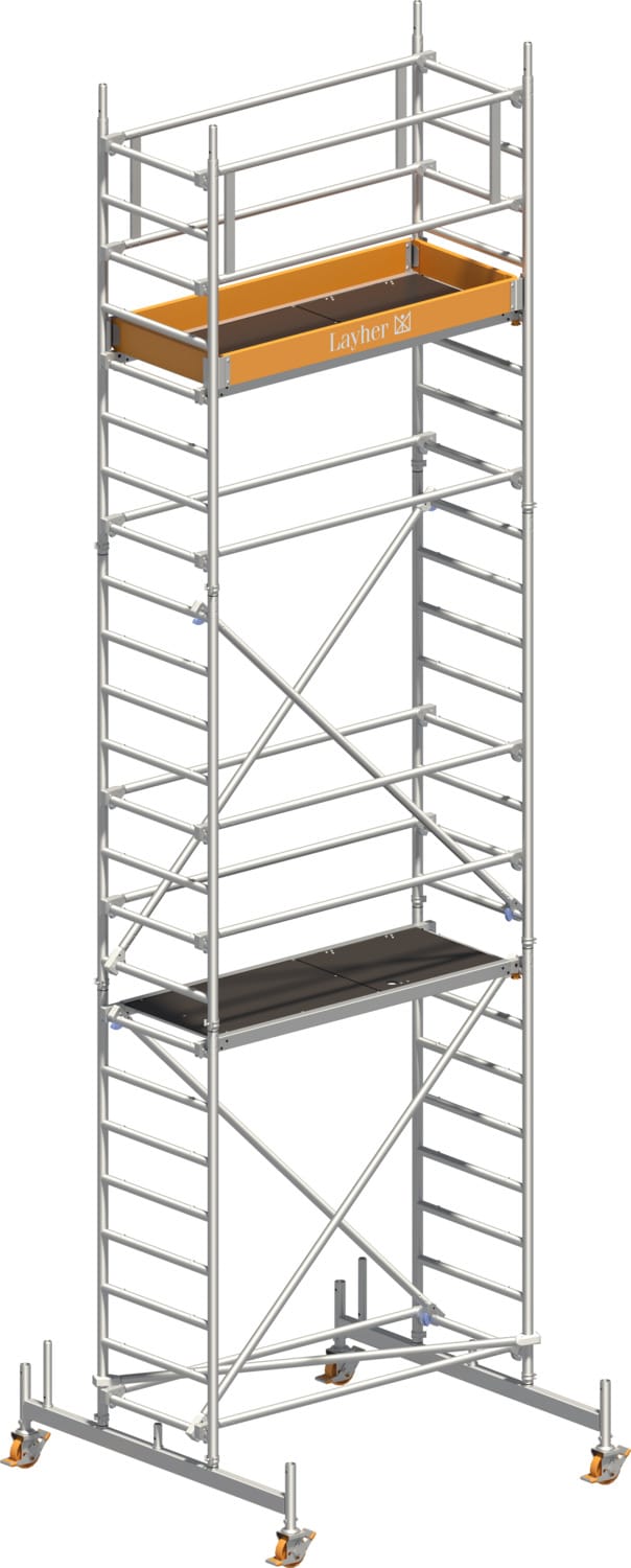 Layher Rollgerüst Uni Leicht Standard-Aufbau 7,26m AH