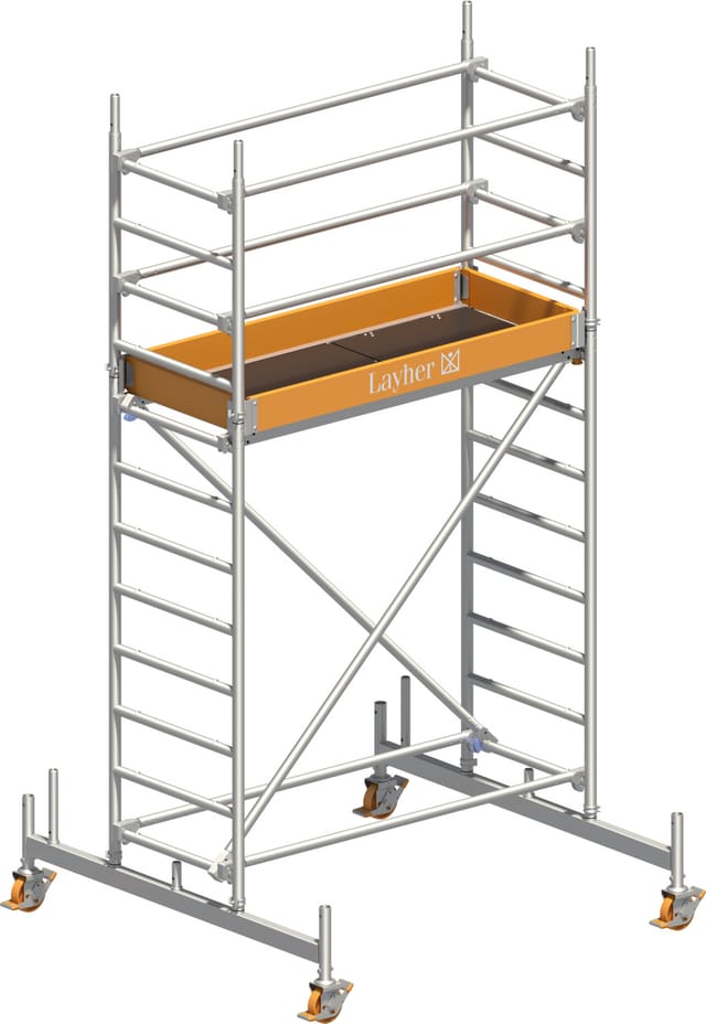 Layher Rollgerüst Uni Leicht Standard-Aufbau 4,26m AH