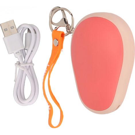 Rechargeable 2-in-1 Electric Hand Warmer Power Bank, Double-sided Heating With 3 Temperature Levels, Portable Usb Warmer With Lanyard.