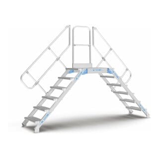 Zarges Überstieg 45° 800mm Stufenbreite 4 Stufen