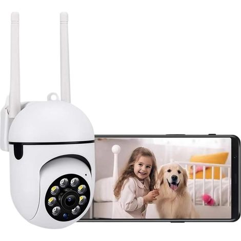 Caméra De Surveillance Sans Fil 5mp Ptz (1/2/3/4 Pièces) Avec Wi-fi Ip, Suivi Humain, Audio Bidirectionnel Et Vision Nocturne Couleur.(5mp 1pcs Camera)