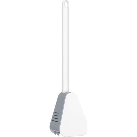 Sollbry Golf Toilet Brush,long-handled Toilet Brush,brosse De Toilette À Tête De Brosse De Golf,brosse Toilette Silicone,brosses Wc Et Supports,pour Salle De Bains Ou Wc D’hôtes (blanche)